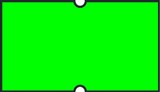 METO REMOVABLE 21X12MM FLURO GREEN 6700134A LABEL 20 ROLL X 1000 LABELS