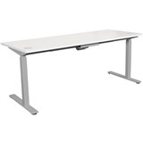 EVERYDAY ELECTRIC SIT TO STAND STRAIGHT DESK 1500 X 750MM WHITESILVER