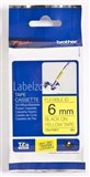 BROTHER TZFX611 FLEXIBLE LABELLING TAPE 6MM BLACK ON YELLOW