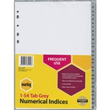 MARBIG INDEX DIVIDER PP 154 TAB A4 GREY