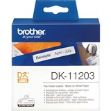BROTHER DK11203 LABEL ROLL 17 X 87MM WHITE ROLL 300