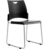 BURO PRONTO VISITOR CHAIR SLED BASE BLACK