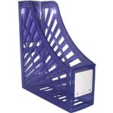 ITALPLAST MAGAZINE STAND TINTED PURPLE