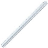 LINEX 321 TRIANGULAR SCALE RULER 300MM WHITE