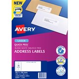 AVERY 959004 L7163 QUICK PEEL ADDRESS LABEL WITH SURE FEED LASER 14UP WHITE PACK 100