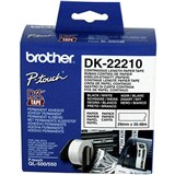 BROTHER DK22210 CONTINUOUS PAPER LABEL ROLL 29MM X 3048M WHITE