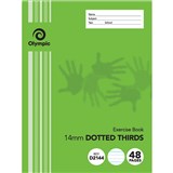 OLYMPIC D2144 EXERCISE BOOK 14MM DOTTED THIRDS 55GSM 48 PAGE 225 X 175MM