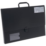 QUILL ARTISTS PORTFOLIO CLIP CLOSURE A3 BLACK