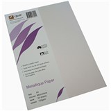 QUILL METALLIQUE PAPER 120GSM A4 MOONSTONE PACK 25