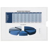 MARBIG CARD HOLDER TOP OPENING A5 CLEAR PACK 10