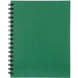 SPIRAX 511 NOTEBOOK 7MM RULED HARD COVER SPIRAL BOUND 200 PAGE 225 X 175MM GREEN