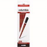 COLUMBIA COPPERPLATE HEXAGONAL PENCIL 6H BOX 20