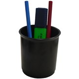 ITALPLAST PENCIL CUP BLACK