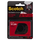 SCOTCH EXTREME FASTENER 25 X 76MM BLACK PACK 2 PAIRS