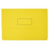 BANTEX DOCUMENT WALLET 230GSM FOOLSCAP YELLOW