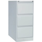 GO STEEL FILING CABINET 3 DRAWERS 460 X 620 X 1016MM SILVER GREY