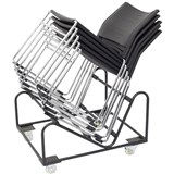 RAPIDLINE STACKING CHAIR TROLLEY BLACK