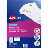 AVERY 959371 L7651 LASER LABEL SMOOTH FEED WHITE PACK 100