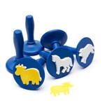 EDUCATIONAL COLOURS PAINT AND DOUGH STAMPERS ANIMALS SET BLUEWHITE