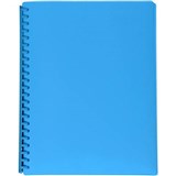 CUMBERLAND PREMIUM DISPLAY BOOK REFILLABLE 20 POCKET A4 BLUE