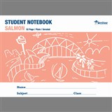 WRITER STUDENT NOTEBOOK PLAIN 32 PAGE 250 X 175MM SALMON