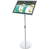 DEFLECTO FOYER STAND MAGNETIC A3 BLACKCHROME