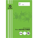 OLYMPIC D189I EXERCISE BOOK 18MM DOTTED THIRDS 55GSM 96 PAGE A4