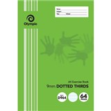 OLYMPIC D964I EXERCISE BOOK 9MM DOTTED THIRDS 55GSM 64 PAGE A4