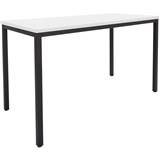 RAPIDLINE STEEL FRAME DRAFTING HEIGHT TABLE 1500 X 750 X 900MM NATURAL WHITE