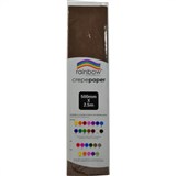 RAINBOW CREPE PAPER 500MM X 25M DARK BROWN