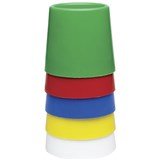 EDUCATIONAL COLOURS WATER POT SIZE 5 ASSORTED PACK 5