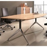 POTENZA BOARDROOM TABLE 2400 X 1200 X 750MM VIRGINIA WALNUT MELAMINE