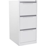 MERCURY FILING CABINET 3 DRAWER 470 X 620 X 1015MM WHITE SATIN