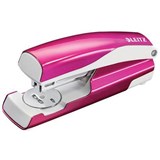 LEITZ NEXXT WOW HALF STRIP STAPLER 30 SHEET PINK