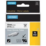 DYMO SD18057 RHINO INDUSTRIAL HEAT SHRINK TUBING 19MM BLACK ON WHITE