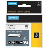 DYMO SD1734523 RHINO INDUSTRIAL TAPE PERMANENT POLYESTER 24MM BLACK ON WHITE