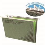 CRYSTALFILE CLASSIC SUSPENSION FILES A4 GREEN PACK 20