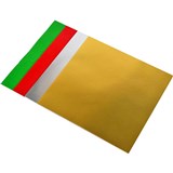 RAINBOW KINDER SHAPES FOIL SQUARE 85GSM 250MM XMAS ASSORTED PACK 100