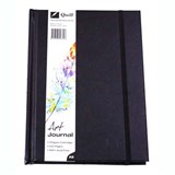 QUILL ART JOURNAL HARDCOVER 125GSM 120 PAGE A5 BLACK