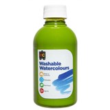 EDUCATIONAL COLOURS WASHABLE WATERCOLOUR PAINT 250ML LIME