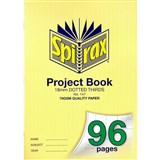 SPIRAX 147 PROJECT BOOK 18MM DOTTED THIRDS A4 96 PAGE