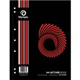 OLYMPIC SL870 LECTURE BOOK 7 HOLE 8MM RULED 120 PAGE 55GSM A4 PACK 10