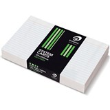 OLYMPIC RULED SYSTEM CARDS 125 X 200MM WHITE PACK 100