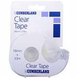 CUMBERLAND TAPE IN DISPENSER 18MM X 33M CLEAR BOX 12