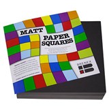 BRENEX MATT SQUARE PAPER SHAPES SINGLE SIDE 254 X 254MM BLACK PACK 360