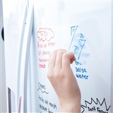VISIONCHART WHITEBOARD ON A ROLL NONMAGNETIC 1220MM X 1M CLEAR MATTE