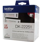 BROTHER DK22251 CONTINUOUS PAPER LABEL ROLL 62MM X 1524M WHITE