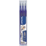 PILOT BLSFR7 FRIXION ERASABLE ROLLERBALL GEL REFILL MEDIUM 07MM BLUE PACK 3