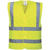 PORTWEST C470 HIVIS TWO BAND AND BRACE VEST YELLOW 6XL7XL