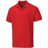 PORTWEST B210 NAPLES MENS POLO SHIRT RED S